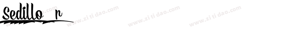 Sedillo-9r7字体转换