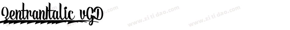 ZentranItalic-vGD7字体转换