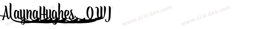 AlaynaHughes-2OWJ8字体转换