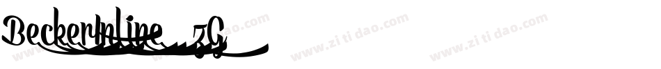 BeckerInline-3zG8字体转换