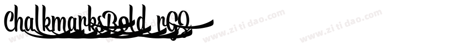 ChalkmarksBold-rGZ8字体转换