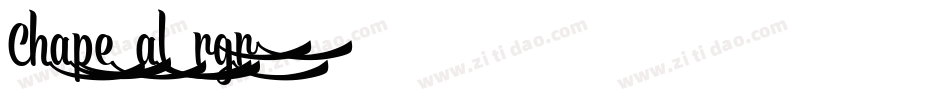 Chape1al-rgr8字体转换