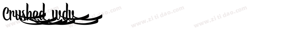 Crushed-wdv8字体转换