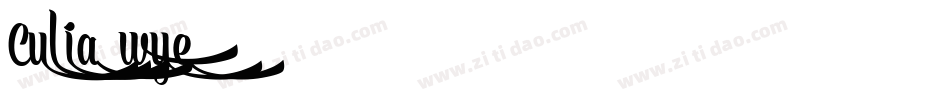 Culia-wye8字体转换