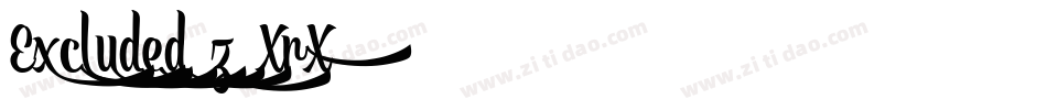 Excluded-z8XrX字体转换