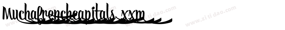 Muchafrenchcapitals-xxm8字体转换