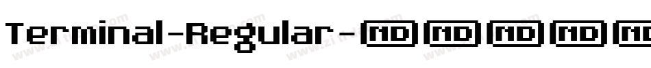 Terminal-Regular字体转换