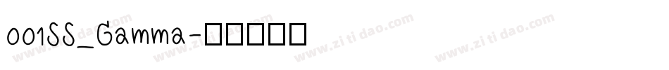 001SS_Gamma字体转换