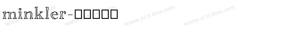 minkler字体转换