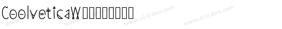 CoolveticaW00字体转换