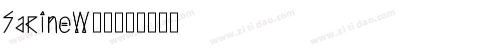 SarineW00字体转换