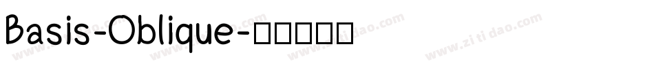 Basis-Oblique字体转换