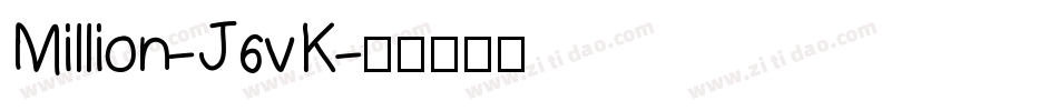 Million-J6vK字体转换