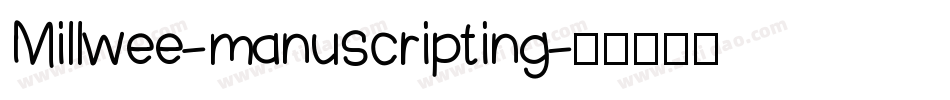 Millwee-manuscripting字体转换