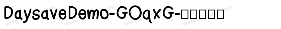 DaysaveDemo-GOqxG字体转换