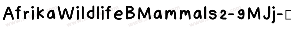 AfrikaWildlifeBMammals2-9MJj字体转换