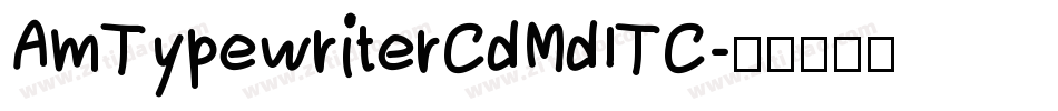 AmTypewriterCdMdITC字体转换