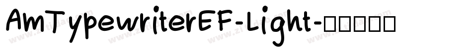 AmTypewriterEF-Light字体转换