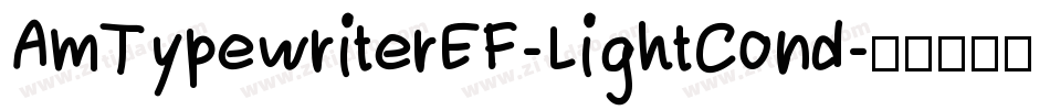 AmTypewriterEF-LightCond字体转换