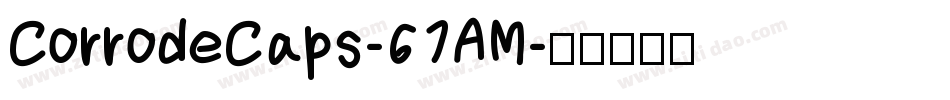 CorrodeCaps-67AM字体转换