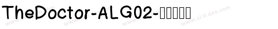 TheDoctor-ALG02字体转换