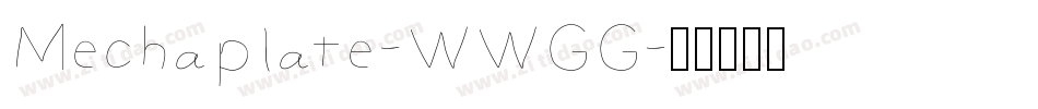 Mechaplate-WWGG字体转换