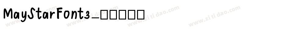MayStarFont3字体转换