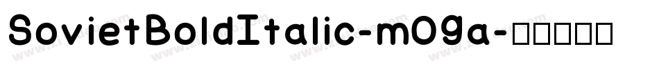 SovietBoldItalic-m09a字体转换