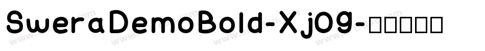 SweraDemoBold-Xj09字体转换