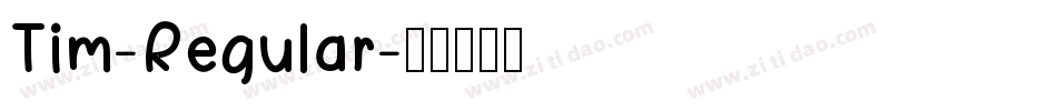 Tim-Regular字体转换
