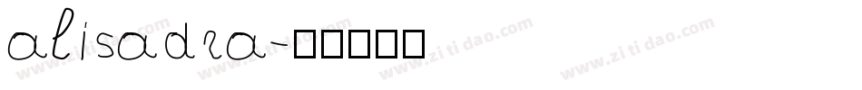 alisadra字体转换