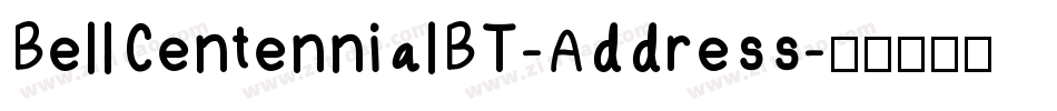BellCentennialBT-Address字体转换