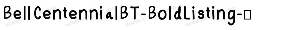 BellCentennialBT-BoldListing字体转换