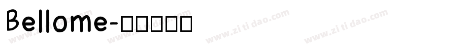 Bellome字体转换