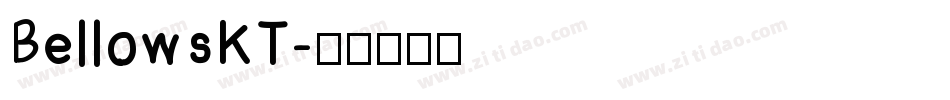 BellowsKT字体转换