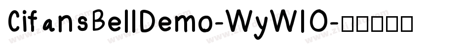 CifansBellDemo-WyWlO字体转换