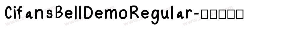 CifansBellDemoRegular字体转换