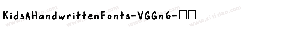 KidsAHandwrittenFonts-VGGn6字体转换