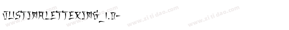 JUSTINALETTERING_1.0字体转换