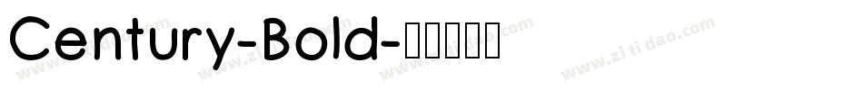 Century-Bold字体转换