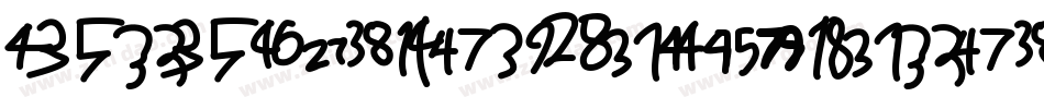 DigitalNumbers-Regular字体转换