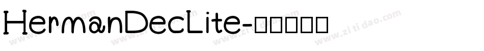 HermanDecLite字体转换
