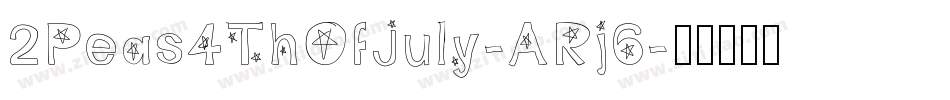2Peas4ThOfJuly-ARj6字体转换
