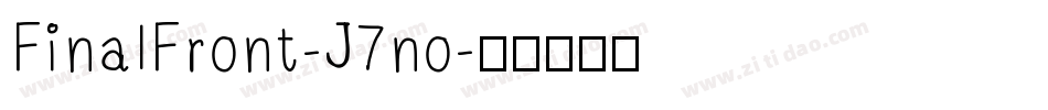 FinalFront-J7no字体转换