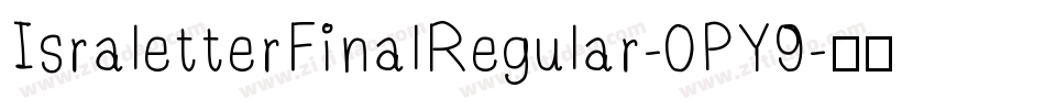 IsraletterFinalRegular-0PY9字体转换