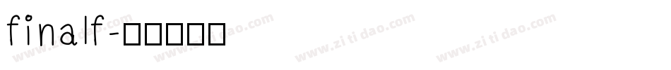 finalf字体转换