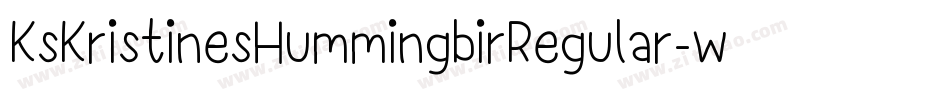 KsKristinesHummingbirRegular-wXJn字体转换