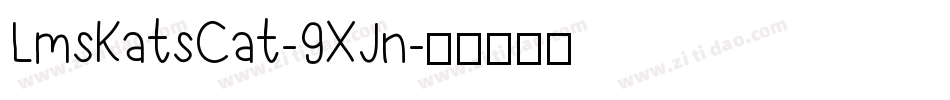 LmsKatsCat-9XJn字体转换