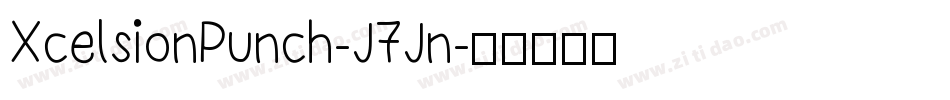 XcelsionPunch-J7Jn字体转换