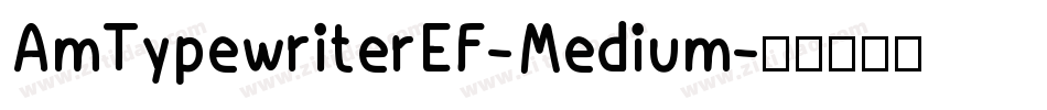 AmTypewriterEF-Medium字体转换